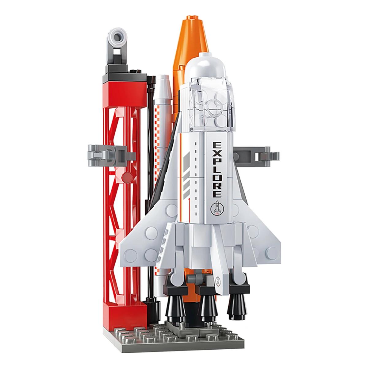 

Non-Toxic Toylinx 115Pcs Launch Spaceship Space Shuttle Building Blocks Set Exploration Construction Rocket Toy Bricks Space For Children