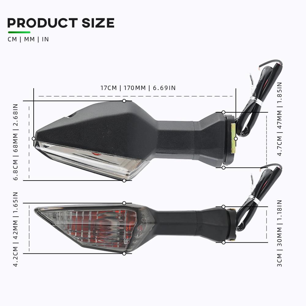 Motorcycle Turn Signals Light For KAWASAKI Z900 Z125 Z750 Z650 Z300 Z400 Z800 Z1000 Ninja 400 300 Versys 1000 Flashers