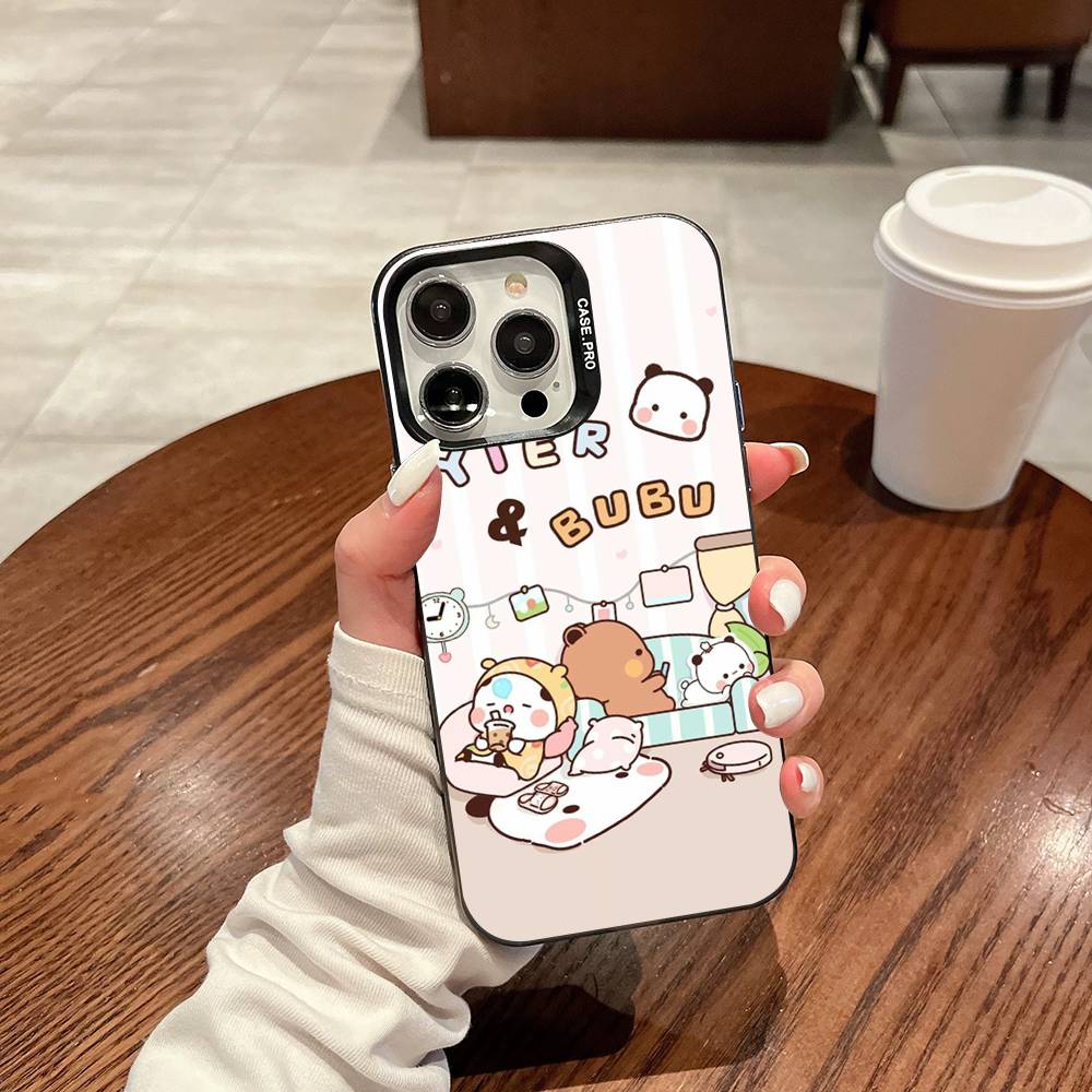 Character Bubu And Dudu Phone Case For IPhone 16 15 14 13 12 11 17 Pro MAX Plus Pro Matte Shockproof Cover