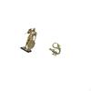 Nordic Knight And Brass Chinese Figurine Abstract Sculpture for Desk Cabinet Office Table