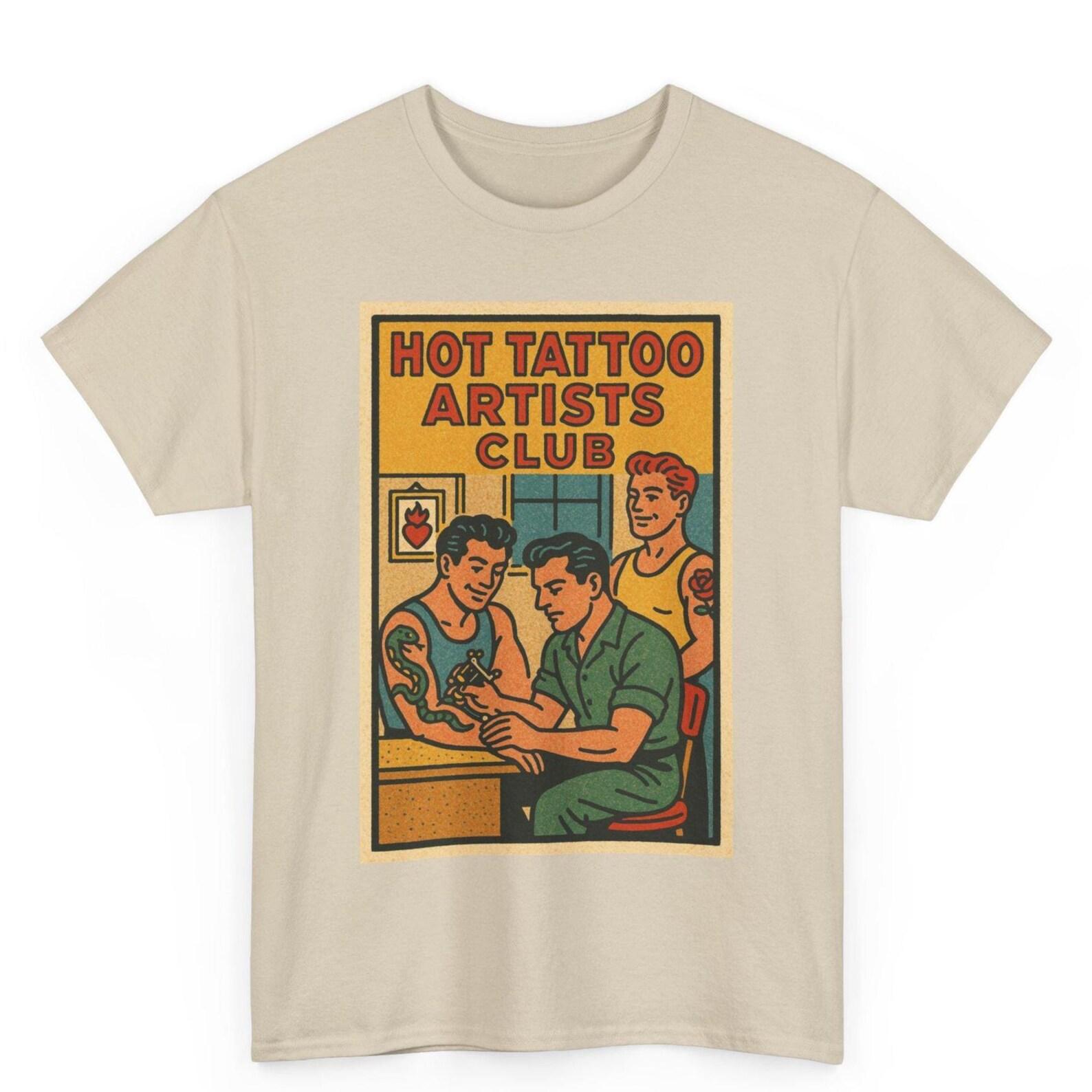 Retro Tattoo Artist T-Shirt: Funny Ink Master Comic Tee XL