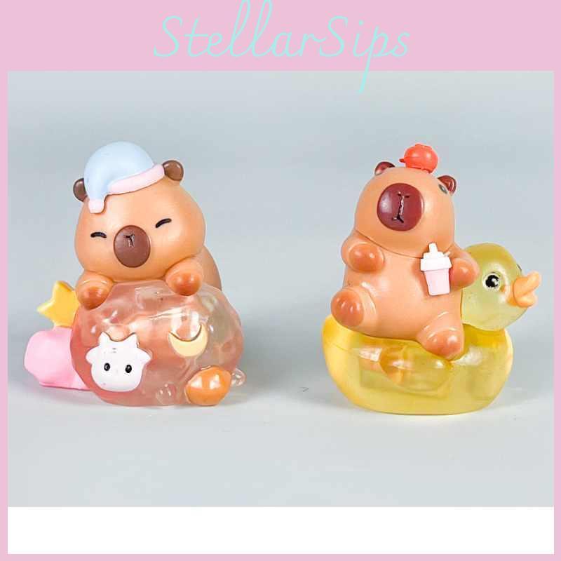 Cartoon Capybara Character Pvc  Action Figures Model Toy Collectibles Gift Kids