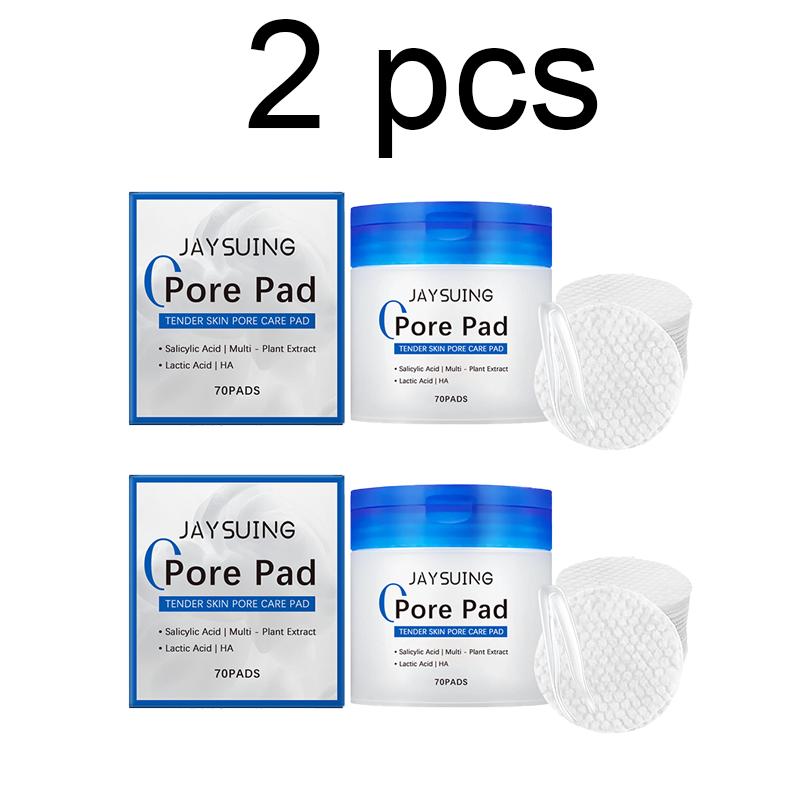 Salicylic Acid Pore Cleansing Cotton Pads, Containing Lactic Acid and Salicylic Acid, Specially Designed for Exfoliation and Pore Care (70 Pieces)