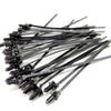 100Pcs Fit For All Cars Mount  Tie Clip Releasable Nylon Tie Wrap Cable Fastening Clips Self-Locking Plastic Zip Tie Fasten
