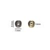 50pcs 7.5x8.5mm Round Curved Brushed Disks Spacer Beads for Bracelet Necklace Jewelry Making Accessories Supplies