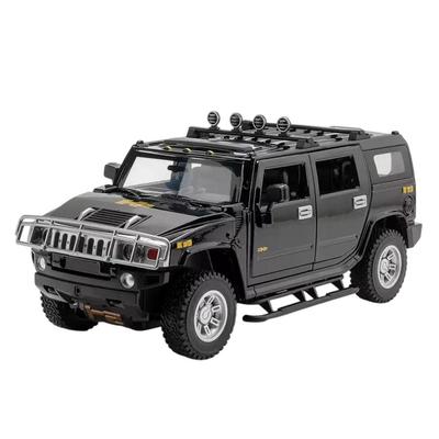 Mycar 1:דגם מכונית Hummer H2 ממתכת Diecast בקנה מידה 24 - שחור