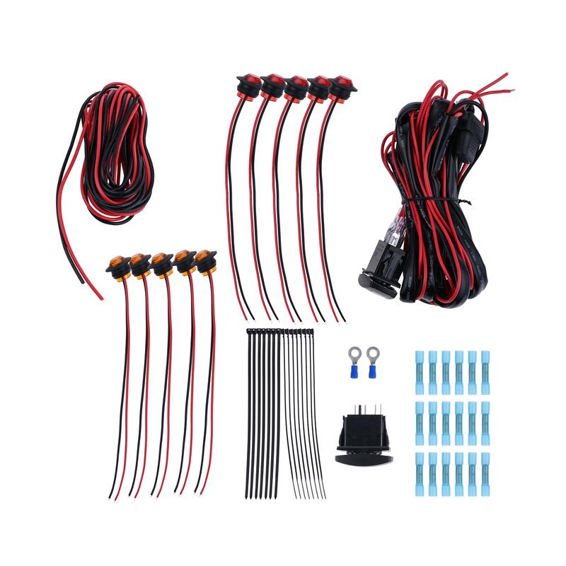 1Set ATV UTV Rocker Switch Turn Signal Kit Motorcycle Turn Signal Kit For Polaris RZR Ranger Yamaha Rhino Viking Kawasaki Teryx