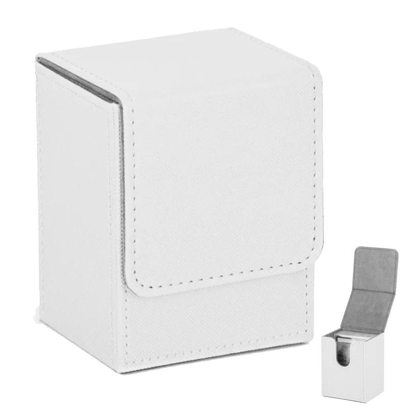 100+ PU Deck Box Large Capacity Container Collection Sleeved Card Case PVC Trading Card Holder Board Game MTG 104x83x80mm