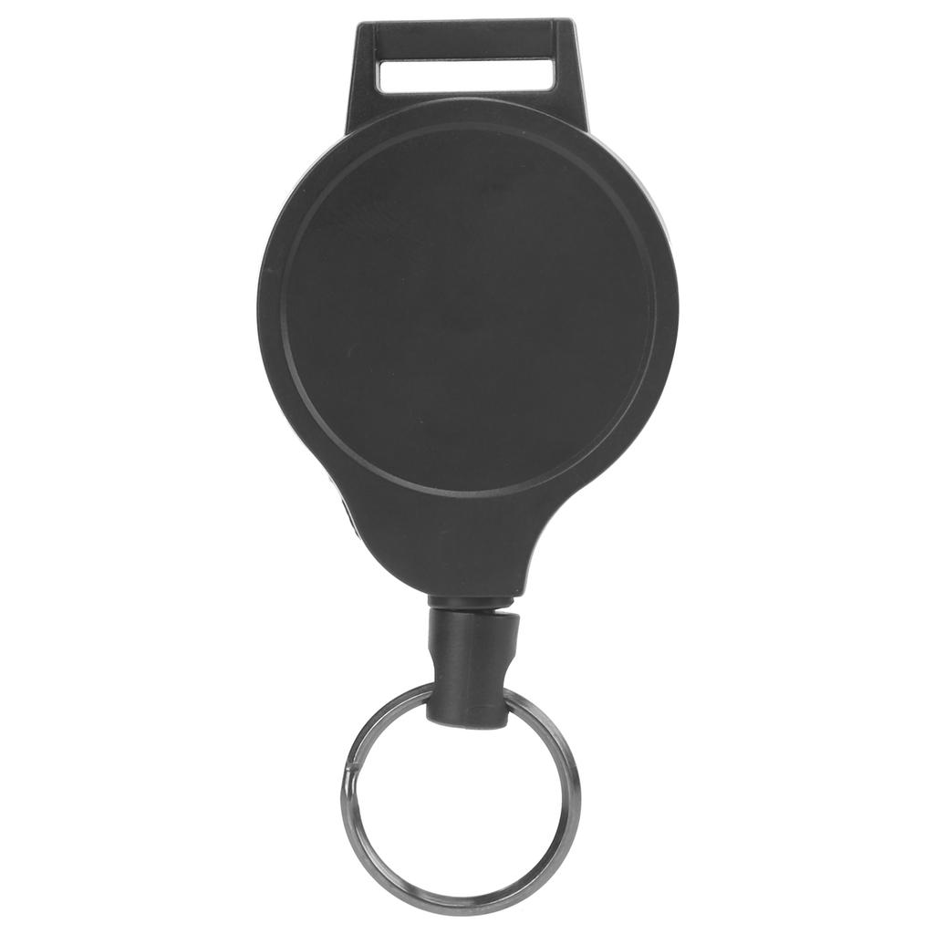 Retractable Steel Wire Rope Key Holder Telescopic Key Chain Ring with Clip for Outdoors