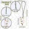 Six cute and beautiful cat-shaped phone charms, handmade, suitable as pendants, keychains, etc.