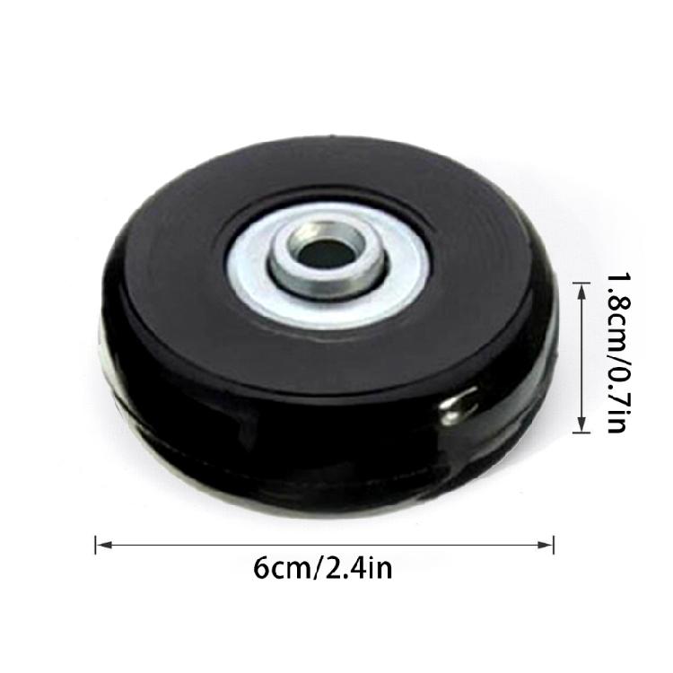 Suitcase Roller Casters Heavy Duty Wheel SilentWheel Flexible Swivel Wheel