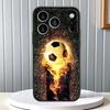 Fashionable football cool Phone Case For Apple iPhone 17 16 16E 15 14 13 12 11 Pro Max Plus Black Soft Silicone