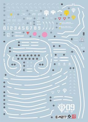 HG RG MG PG RE HiRM Robot MS Detail-Wassertransfer-Aufkleber MG Fluoreszierend!! (für 1/100 Dom) [Artikel]