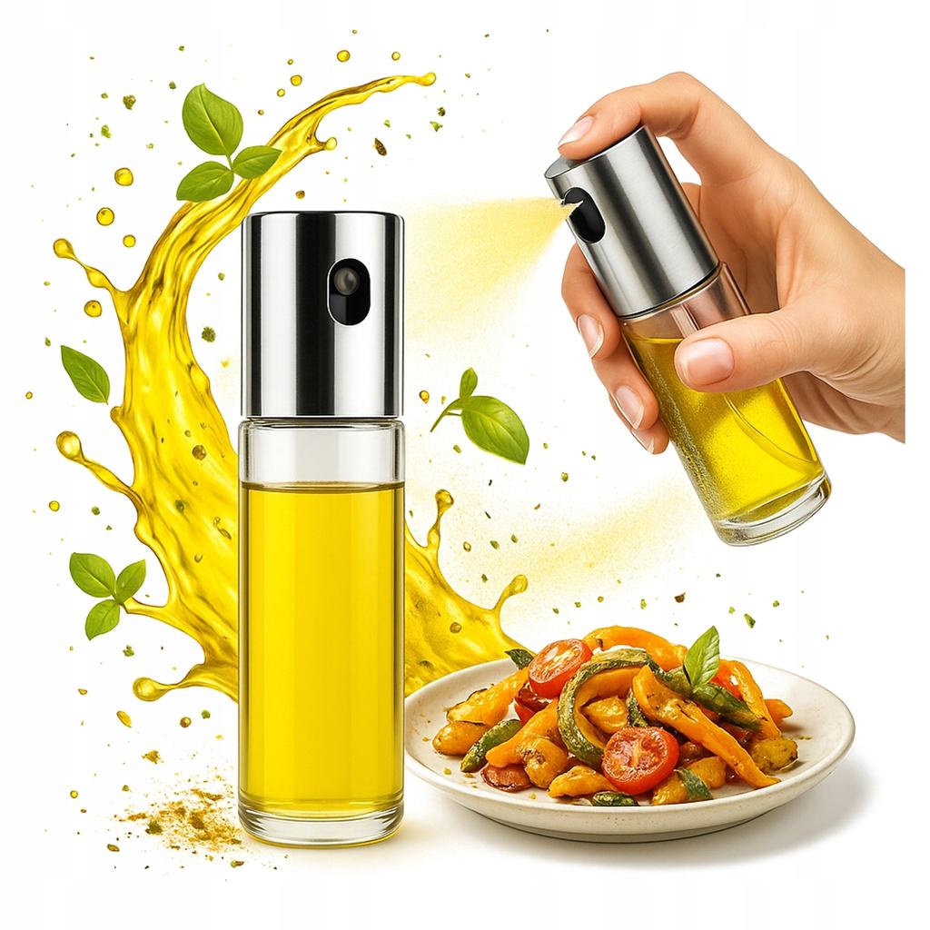 Spray Do Oleju Oliwy 100Ml Szklany Rozpylacz Dozownik Olej Spray Kuchenny
