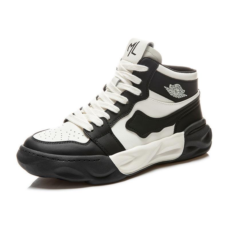 Dissolved bottom little white shoes women's 2025 spring new high-top platform shoes flat-soled casual board shoes versatile leather women's shoes