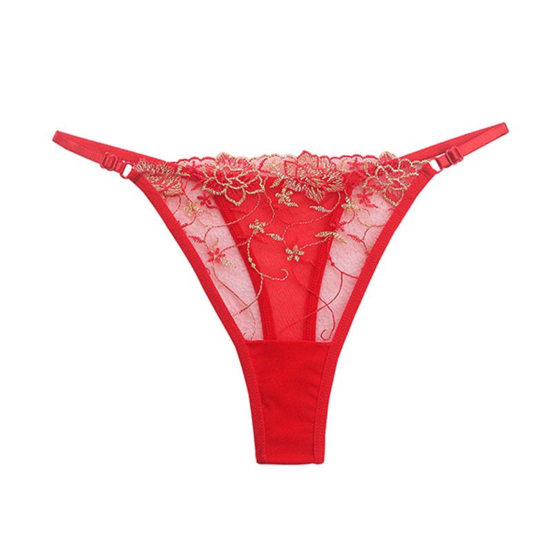 Dámské krajkové kalhotky Sexy Hollow Out G-String tanga 146