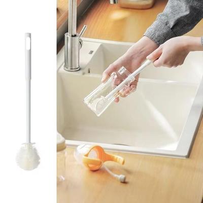 1 Pcs Silicone Cup Brush Milk Bottle Cleaning Brush Long Handle Water Bottle Glass Cleaning Brush