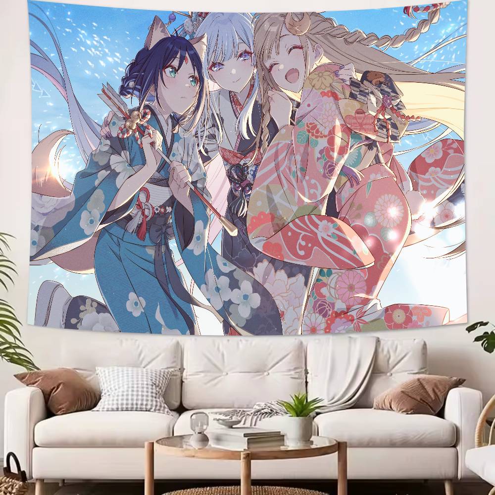 New Cosmic Princess Kaguya Tapestry Decoration Bedroom Dormitory Background Cloth Holiday Home Party Living Room Club Tapestry