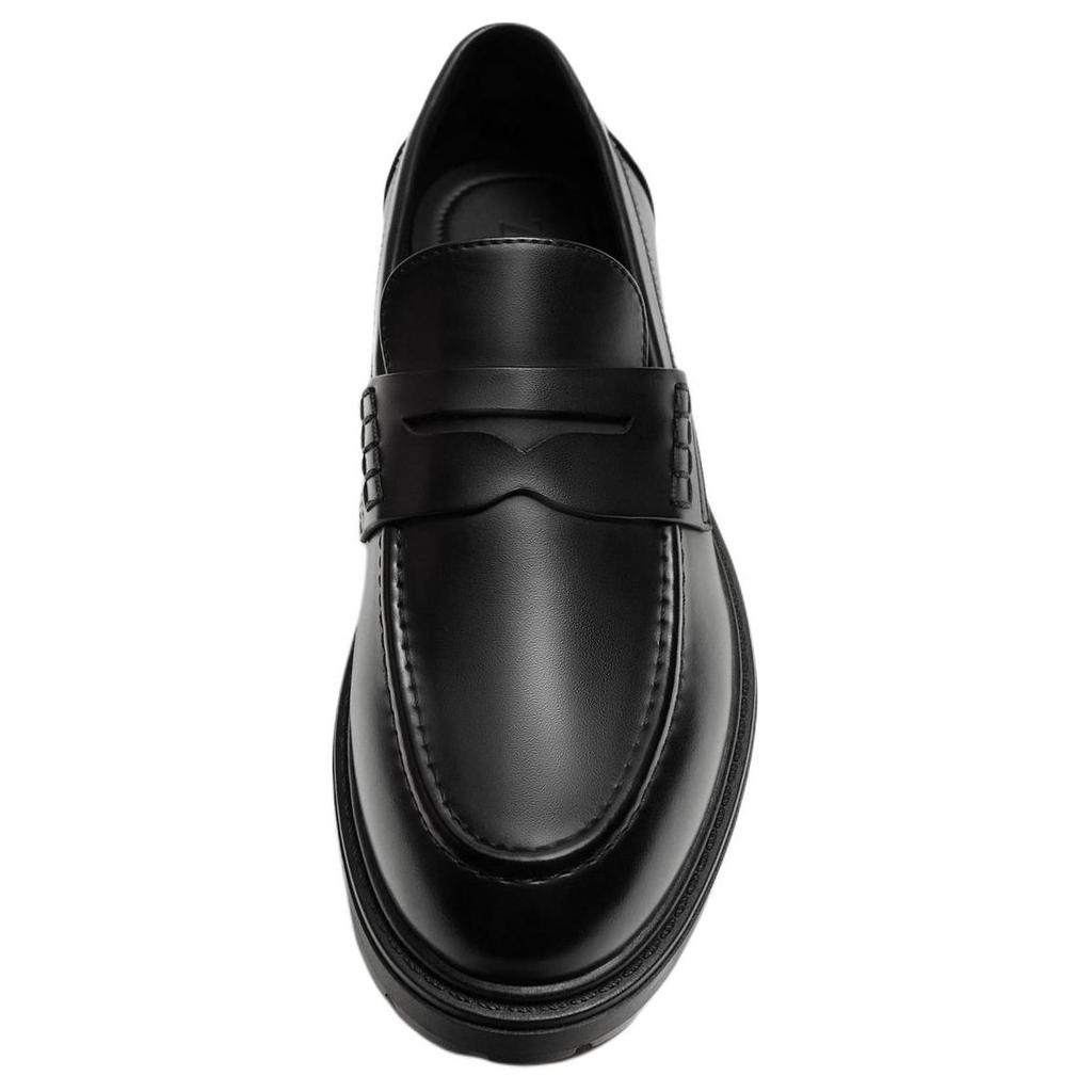 Zara Pu Slip-On Lightweight Business Round-Toe Casual Loafers Men Loafers Black 12611420800