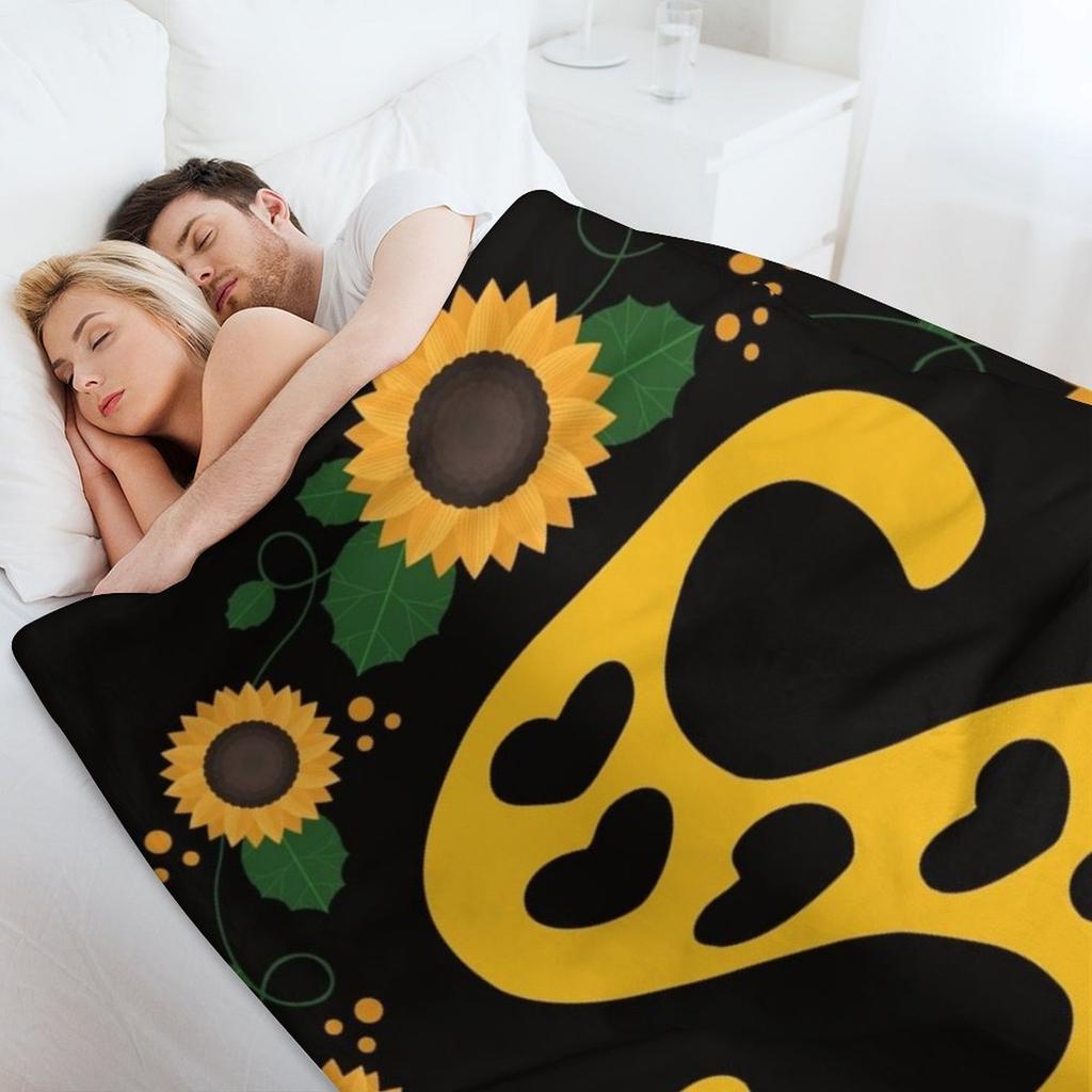 Monogrammbuchstabe S Überwurfdecke Strandbettplaid Weiche Betten für Sofa Decken