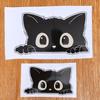 Car Stickers Block Scratches Stealing Glances At Black Cat Waterproof Decal Scratch Masking Car Motorcycles Electric Car Sticker