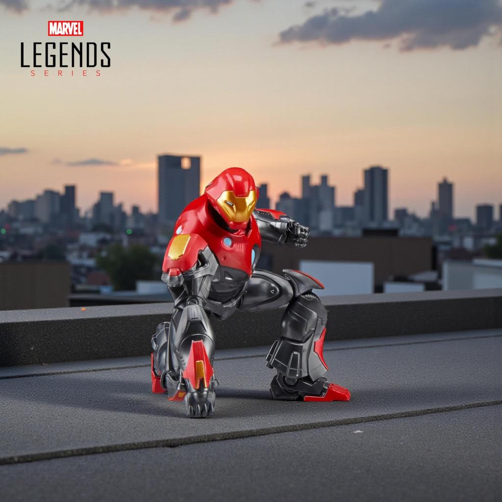 Hasbro MARVEL Legends Series Ultimate Iron Man Comic-Style Collectible 15cm Action Figure (with character-sized comic accessories) G1593 Authentic Pro