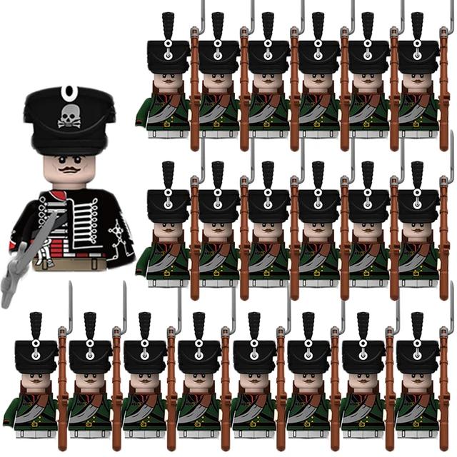 Kids Building Blocks Toy Napoleonic Wars Military WW2 Mini Dolls Soldier Duke Medieval Knights Officer Model Toy wholesale store