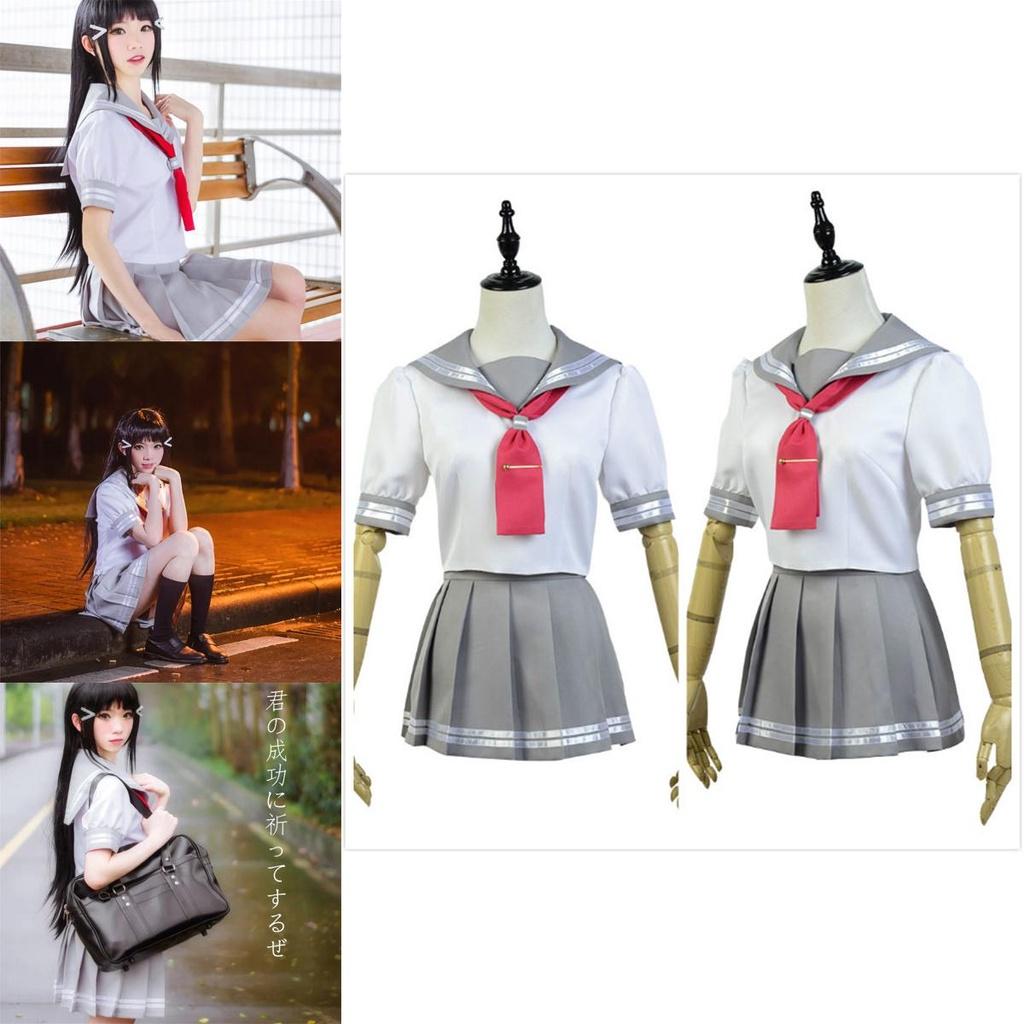 Love Live Sunshine Aqours Takami Chika Uniform Sailor Suit Cosplay Costume Skirt For Anime Fans