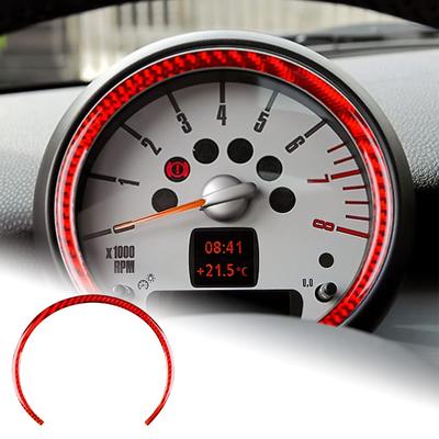 AIRSPEED Mini Mini Tachometer Speedometer Interior Trim Sticker Carbon Fiber Interior Parts Custom Dress