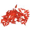 100pcs Orange Carrot Button 4 Sizes DIY Cute Wood Buttons for Crafting Sewing Christmas with 2 Holes