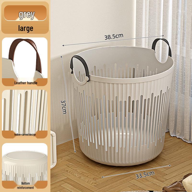

Dormitory & Bathroom Large Capacity Laundry Basket - Hollow Design for Dirty Clothes