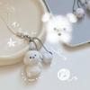 Charm Dog Themed Phone Charm Portable Keyring Decorations Dog Key Holder Hanging Ornament Suitable for Everyday Use