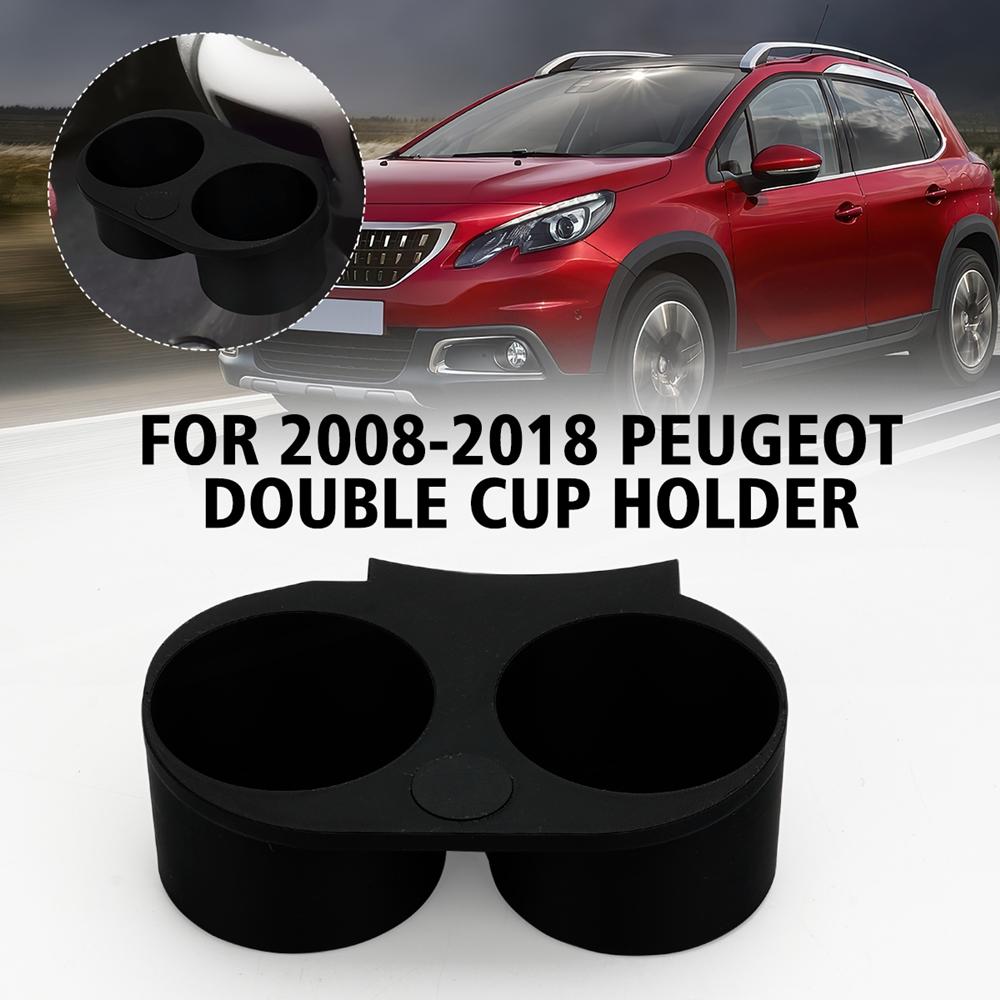 Double Cup Coffee Beverage Cup Holder For 2008-2018 Peugeot Double Cup Holder