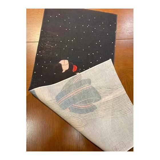 Tenugui Towel - Hoshizukiyo by Yukinobu Komura, 100% Cotton, Japanese, Gentle on Skin, Lightweight