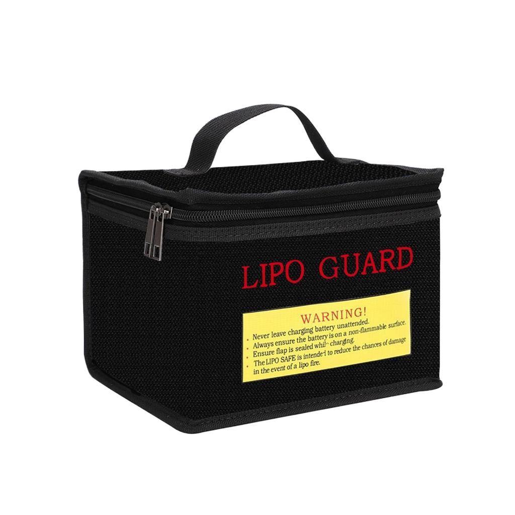 Lipo Battery Safety Bag Portable Explosion-proof Fireproof Storage Bag With Safe Guard 215*145*165mm Size For RC Drone Batteries