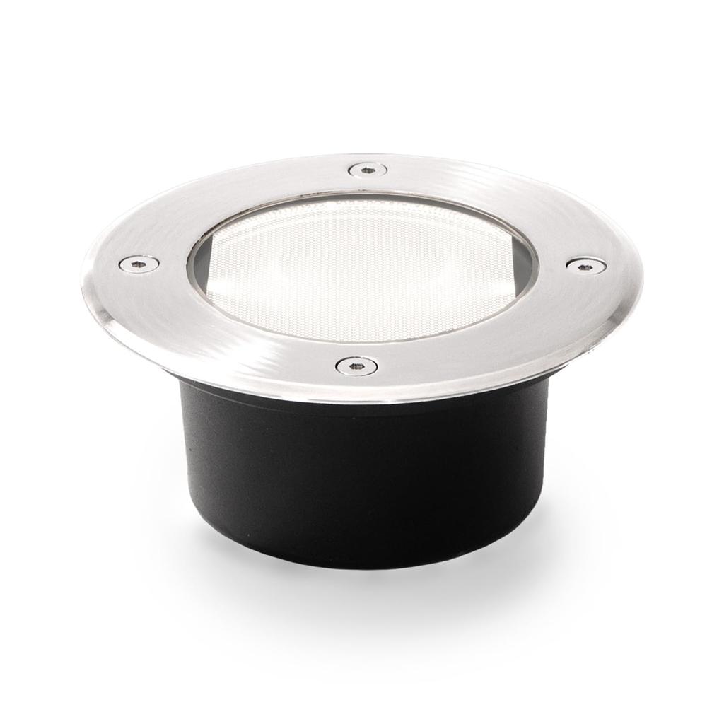 MORE Solar Stainless Automatically Turns Outdoor Garden Light Light, Recessed, Steel, Waterproof, White, On,