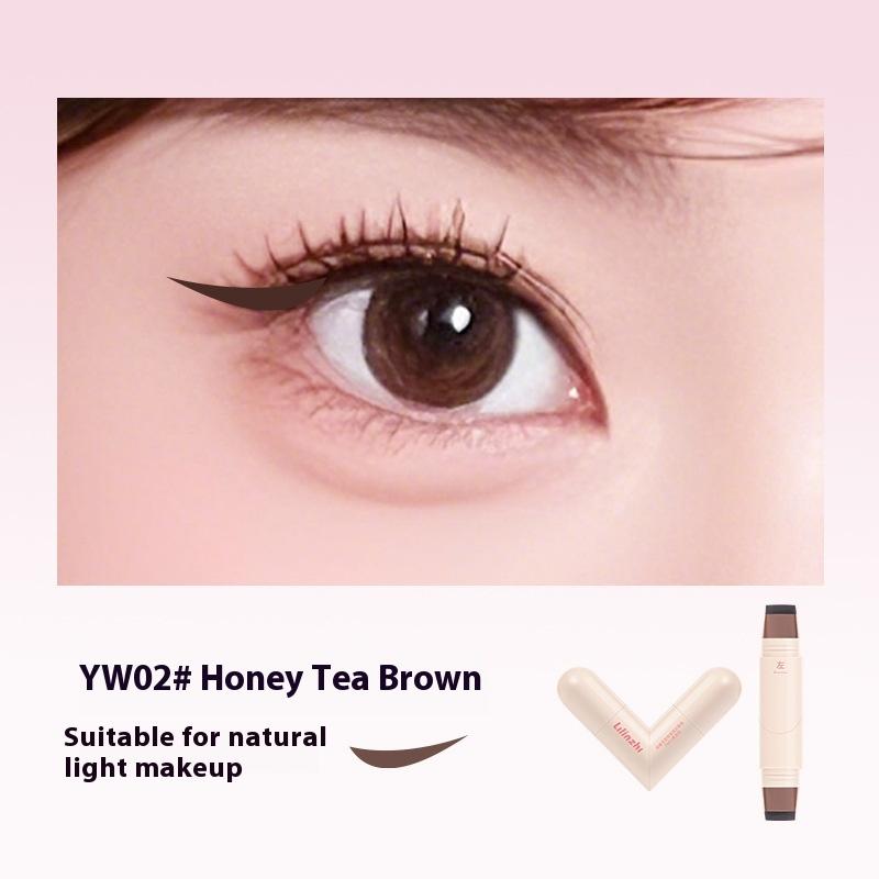 Double Head Rotatable Eyeliner Stamp Integrated Eyeliner Stamp Precise Outline Signet Long-Lasting Eyeliner Liquid Pen Cosmetics