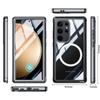 For Samsung Galaxy S24 Ultra Plus 5G Phone Case Magnetic 360° Full Protection Clear Cover With Built-in Screen Shockproof Fundas