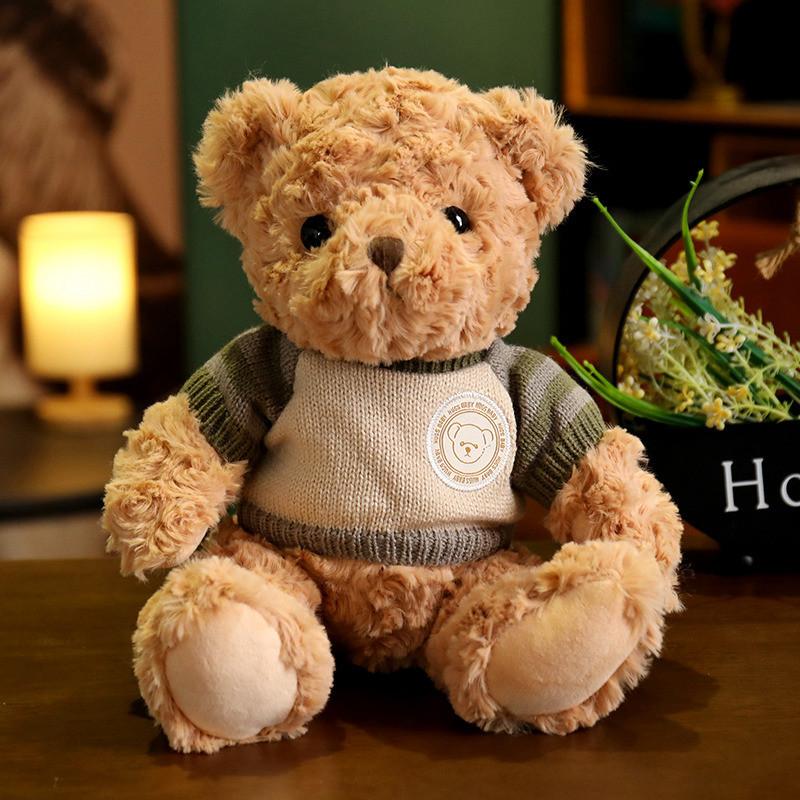 

Long Plush Soft Teddy Bear Stuffed Animal Toy Perfect Birthday Gift For Ones Loved Light Brown Gray,25cm