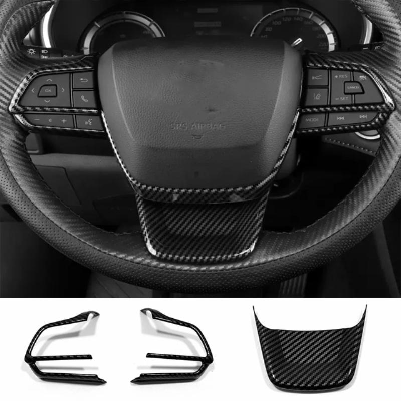 For Toyota Highlander    ABS carbonfiber look window lift swtich trument Console Gear Water Cup  Air Vent Trims
