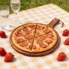 Wooden Pizza Cutting Board,Prep Board Platter Multipurpose Cheese Round Server Tray