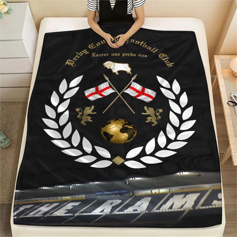 Derby County Poster Decke, Hohe Qualität, Bequem für Alle Jahreszeiten, Heimdekoration, Wärme und Komfort