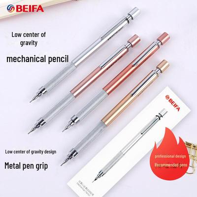 Metalowy ołówek automatyczny 0,5/0,7 z niskim środkiem ciężkości do rysunku technicznego i komiksu