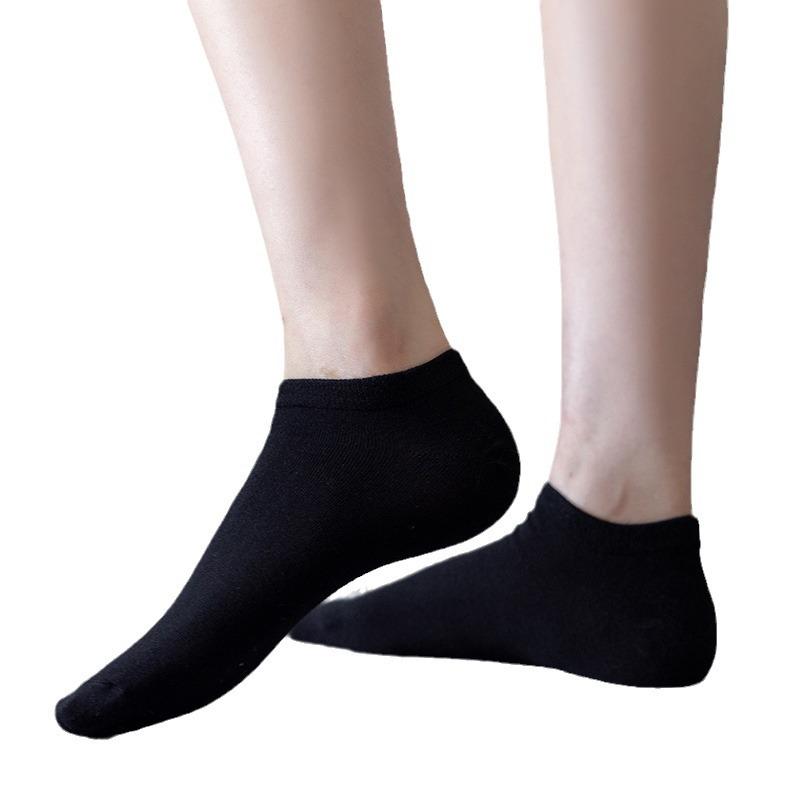 Men's Spring and Summer Thin Leisure Sports Soft and Comfortable Low Top Solid Color with Shallow Mouth Short Cotton Socks