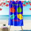 Cutie Cubies Print Beach Towel, Large Soft Quick Dry Towel for Beach Camping Swimming