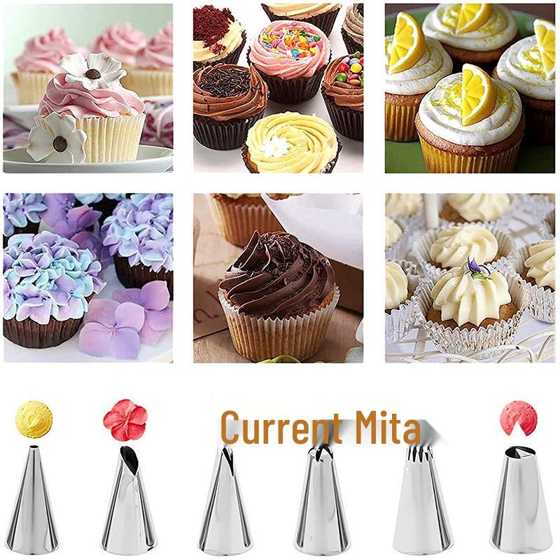 Silicone Cake Decorating Piping Bag & Nozzle Set
