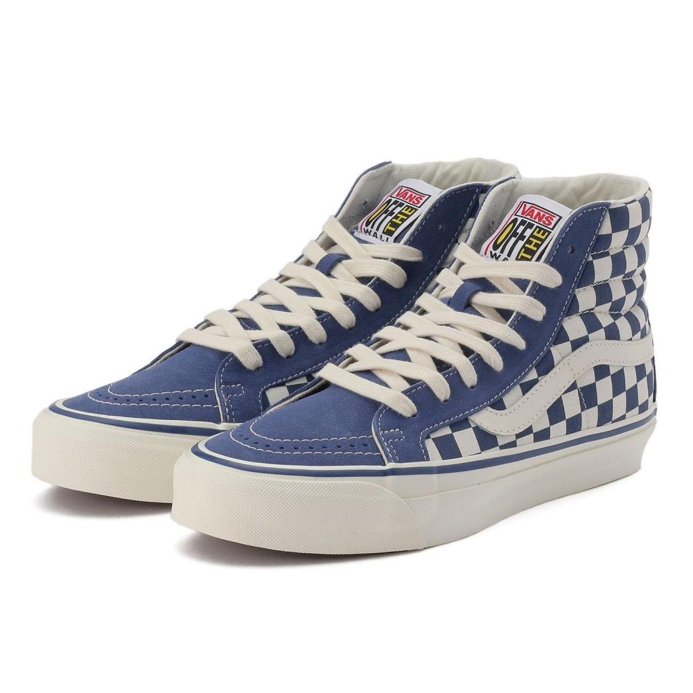 Vans Skate High Reisue 38 Vn000ctbmbl Check M.blue.