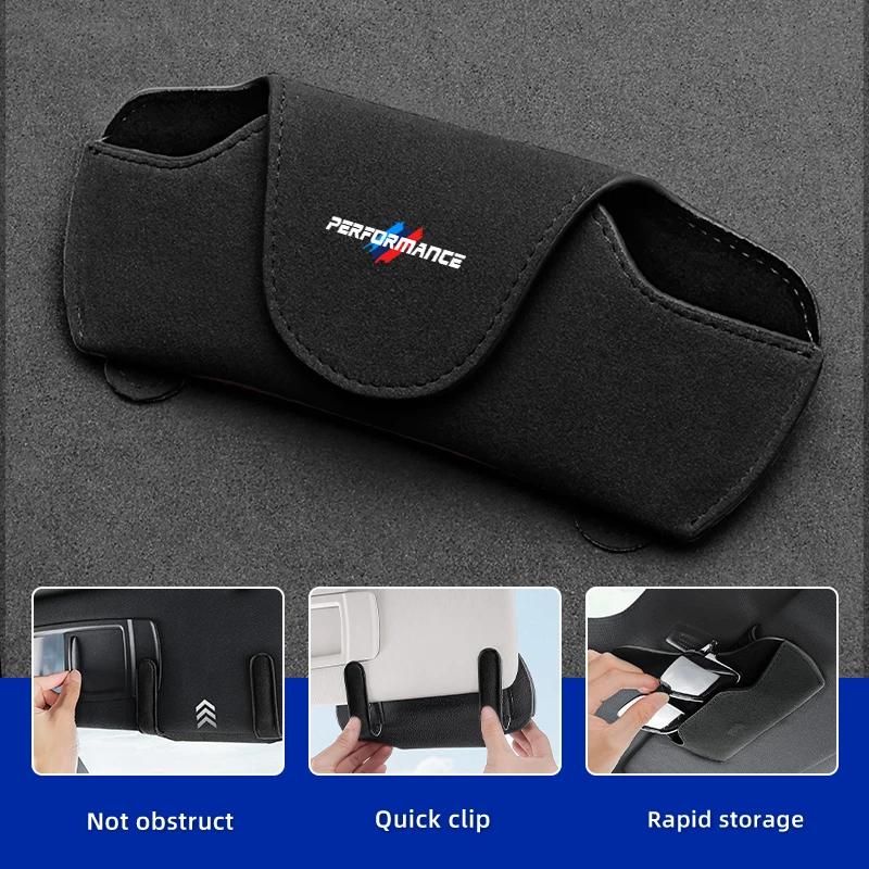 2025 Hot Car Visor Glasses Holder Clip Sunglasses Storage Case Accessories For BMW 1 2 3 5 7 Series X1X2X3X4X5X6G20 G30 G11 G12