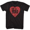 Men's Hole Hole Heart T-shirt XX-Large Black
