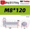 201 Stainless Steel Hex Head Full Thread Bolt: Wear & Corrosion Resistant, M4-M14 for Aerospace Machinery